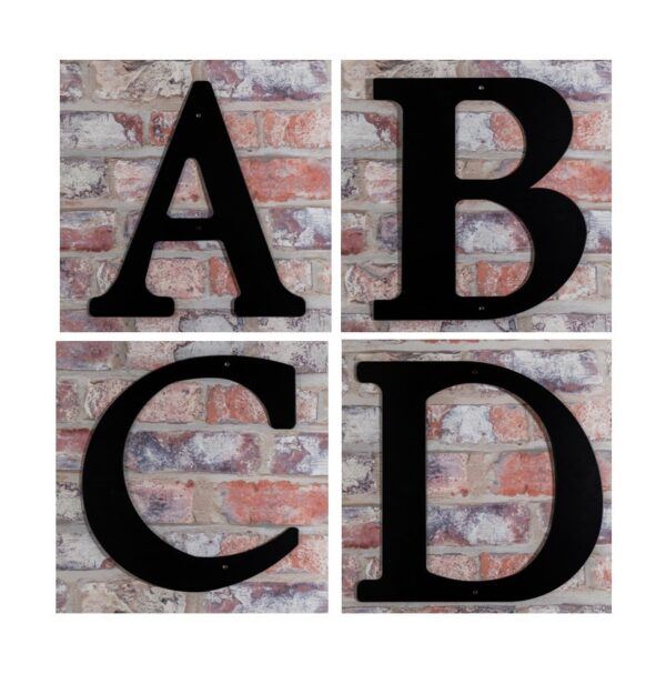 ABCD til web Husnummer bogstaver - vælg mellem "A", "B", "C", "D"